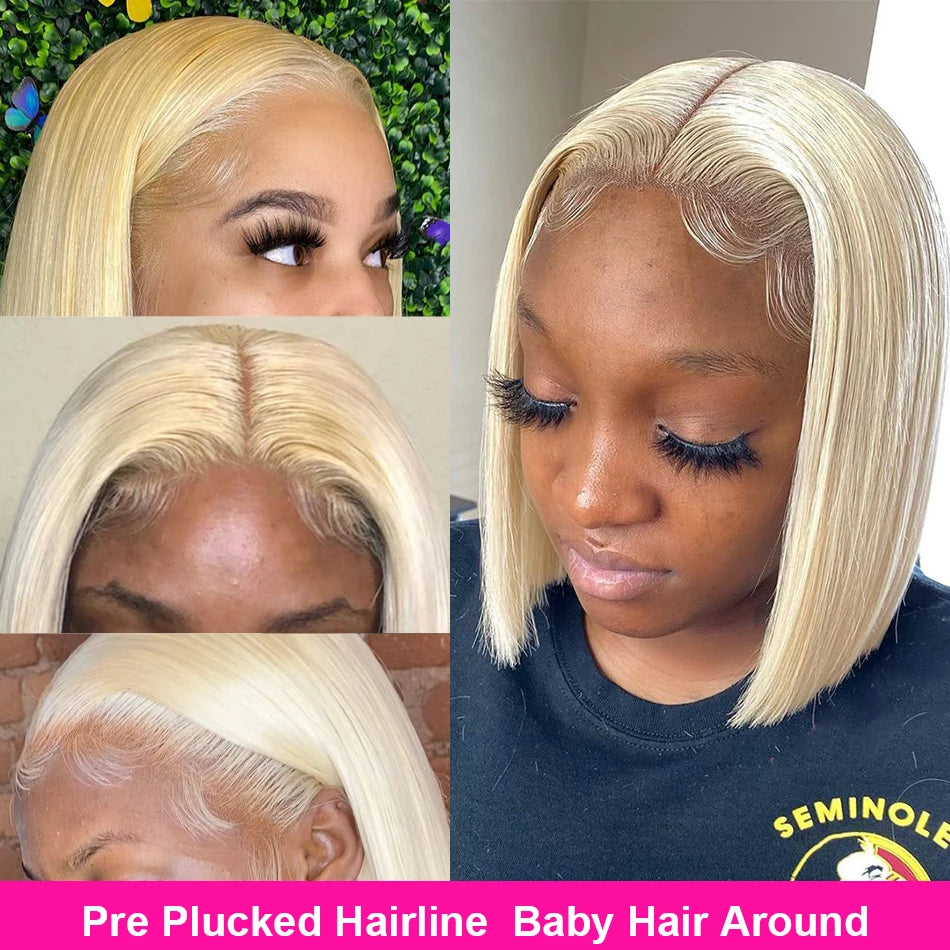 Blonde Bob Closure Wig