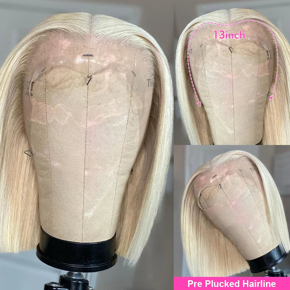 Blonde Bob Closure Wig