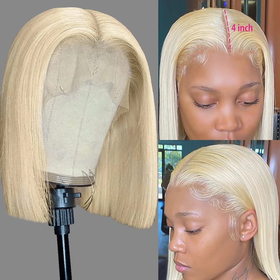 Blonde Bob Closure Wig