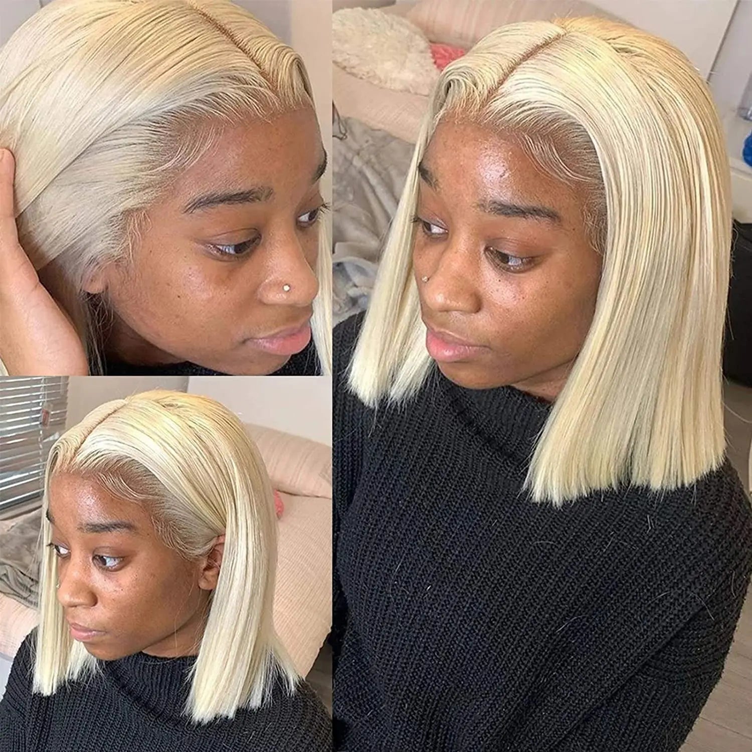 Blonde Bob Closure Wig