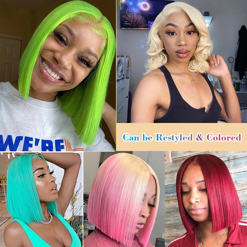 Blonde Bob Closure Wig