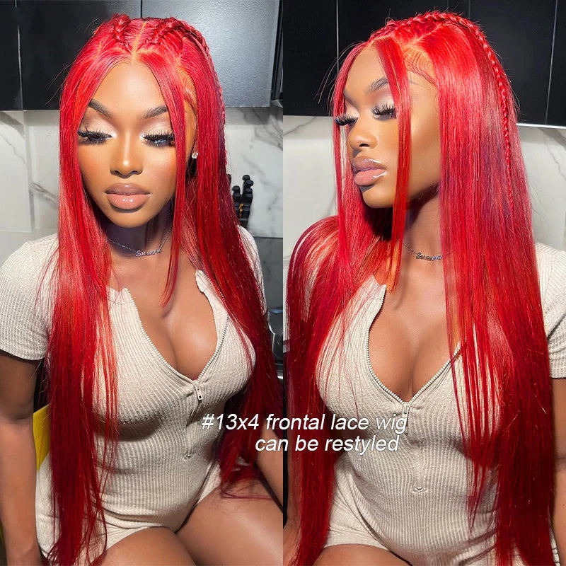 Red Human Hair Wigs