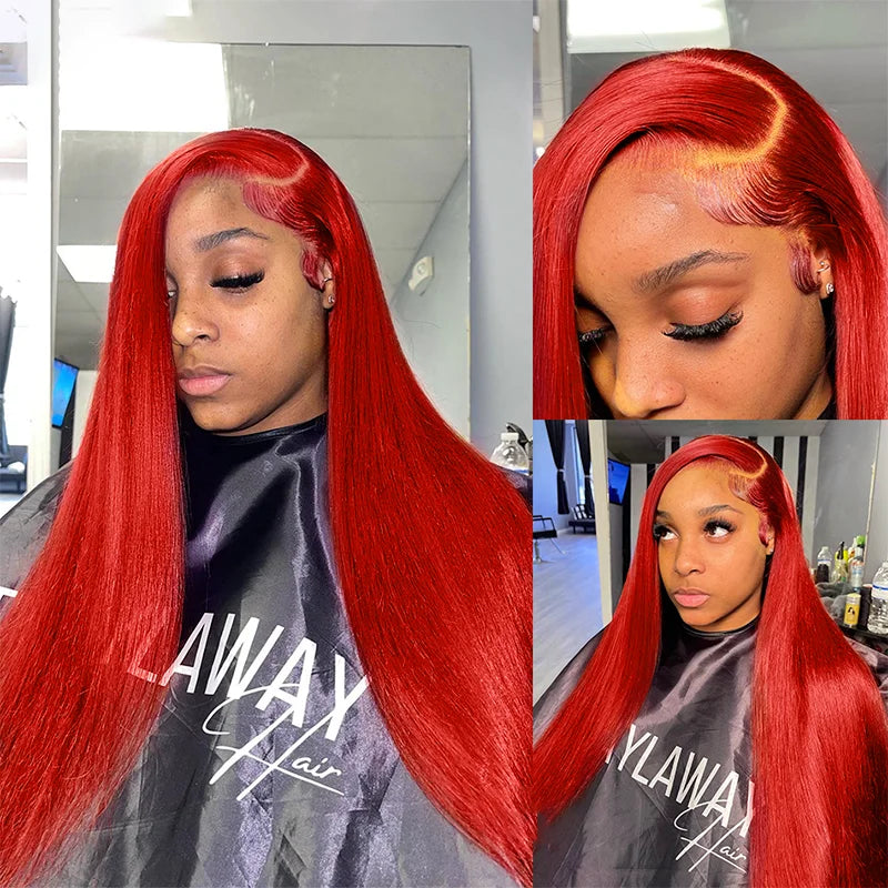 Red Human Hair Wigs