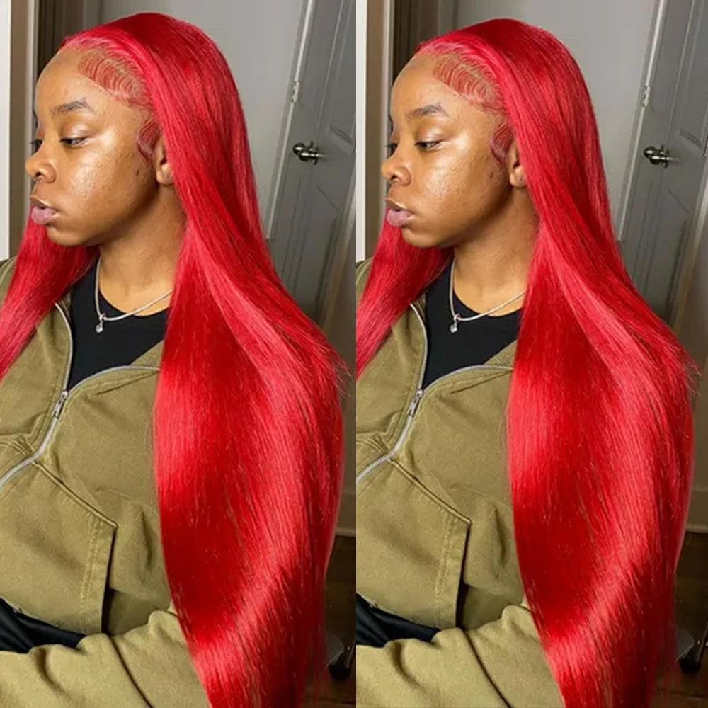 Red Human Hair Wigs