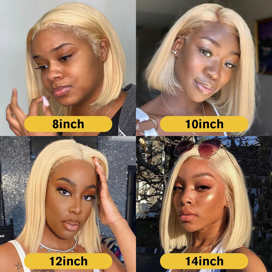 Blonde Bob Closure Wig