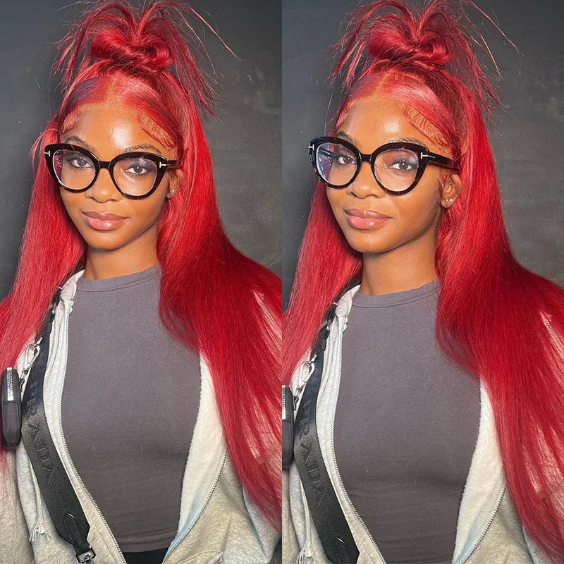 Red Human Hair Wigs