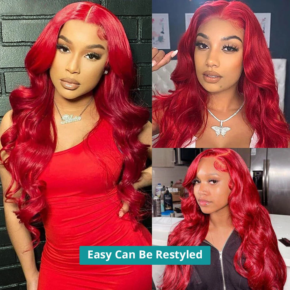 Red Human Hair Wigs