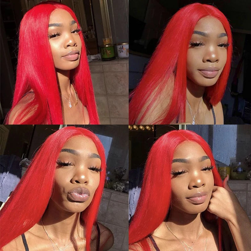 Red Human Hair Wigs