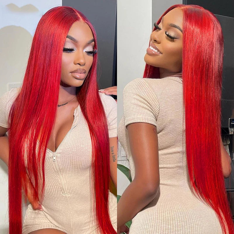 Red Human Hair Wigs