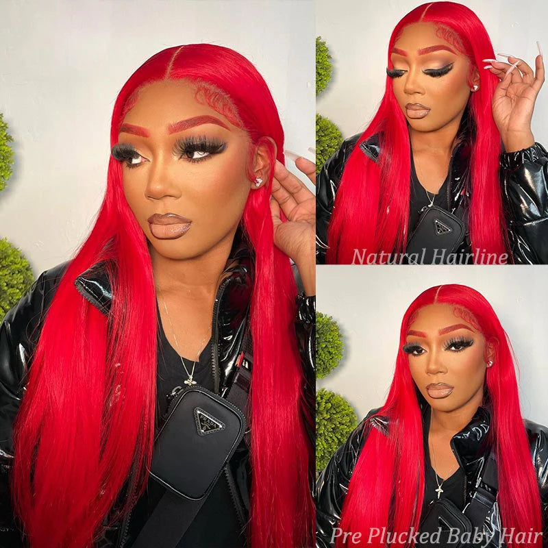 Red Human Hair Wigs