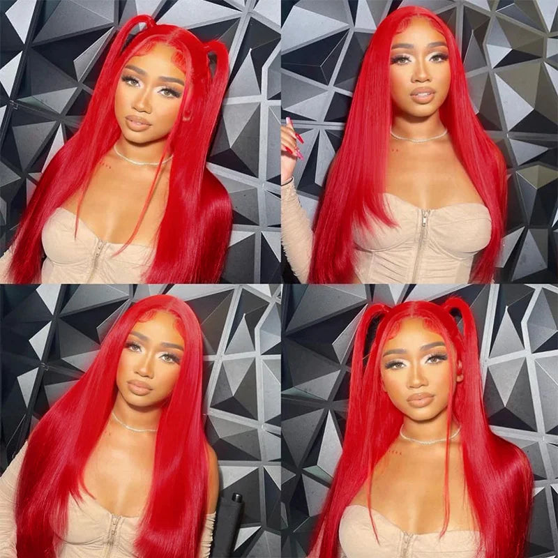 Red Human Hair Wigs